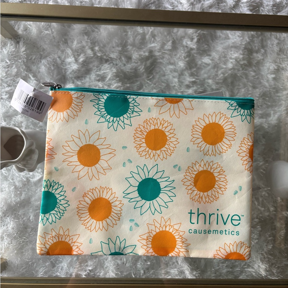 Thrive Causemetics Sunflower Cosmetic Pouch